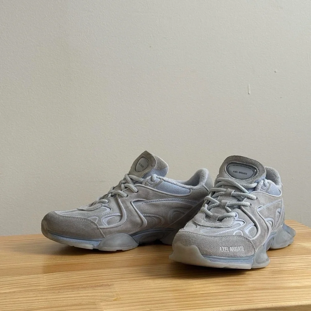 AXEL ARIGATO Light Blue Suede Sneakers - Picture 6 of 7